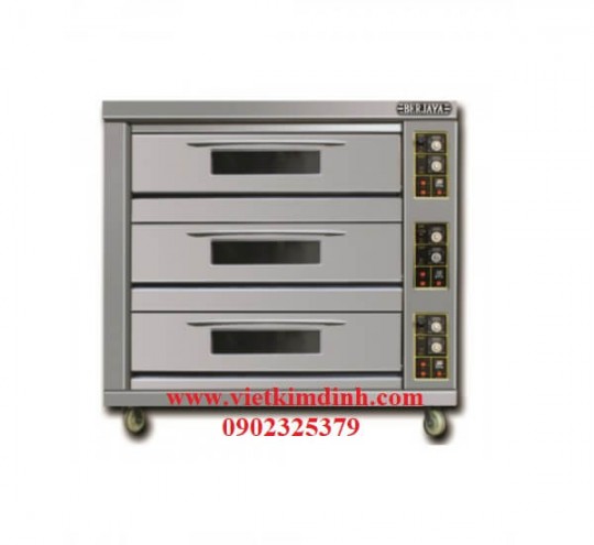 Lò nướng 3 tầng 6 khay dùng gas